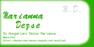 marianna dezse business card